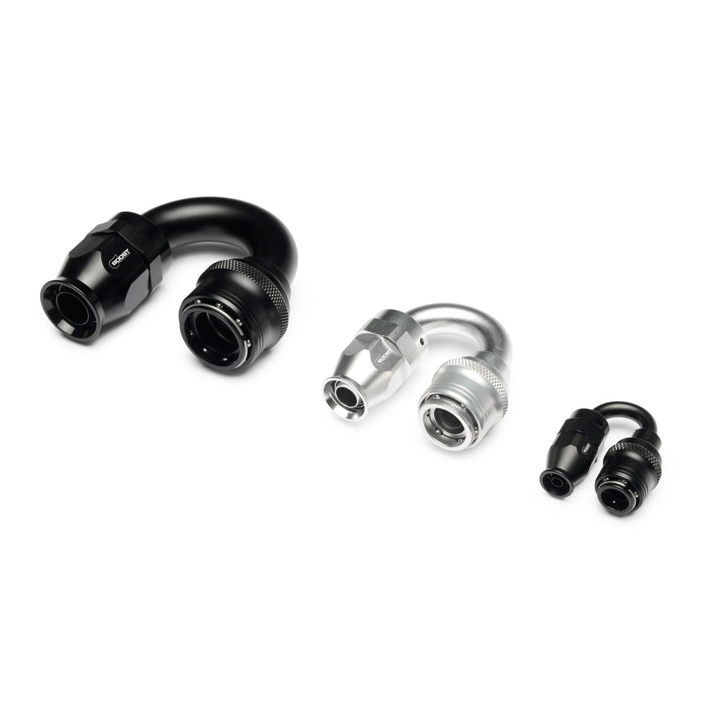 Quick Click Female PTFE Hose End -AN - 180°