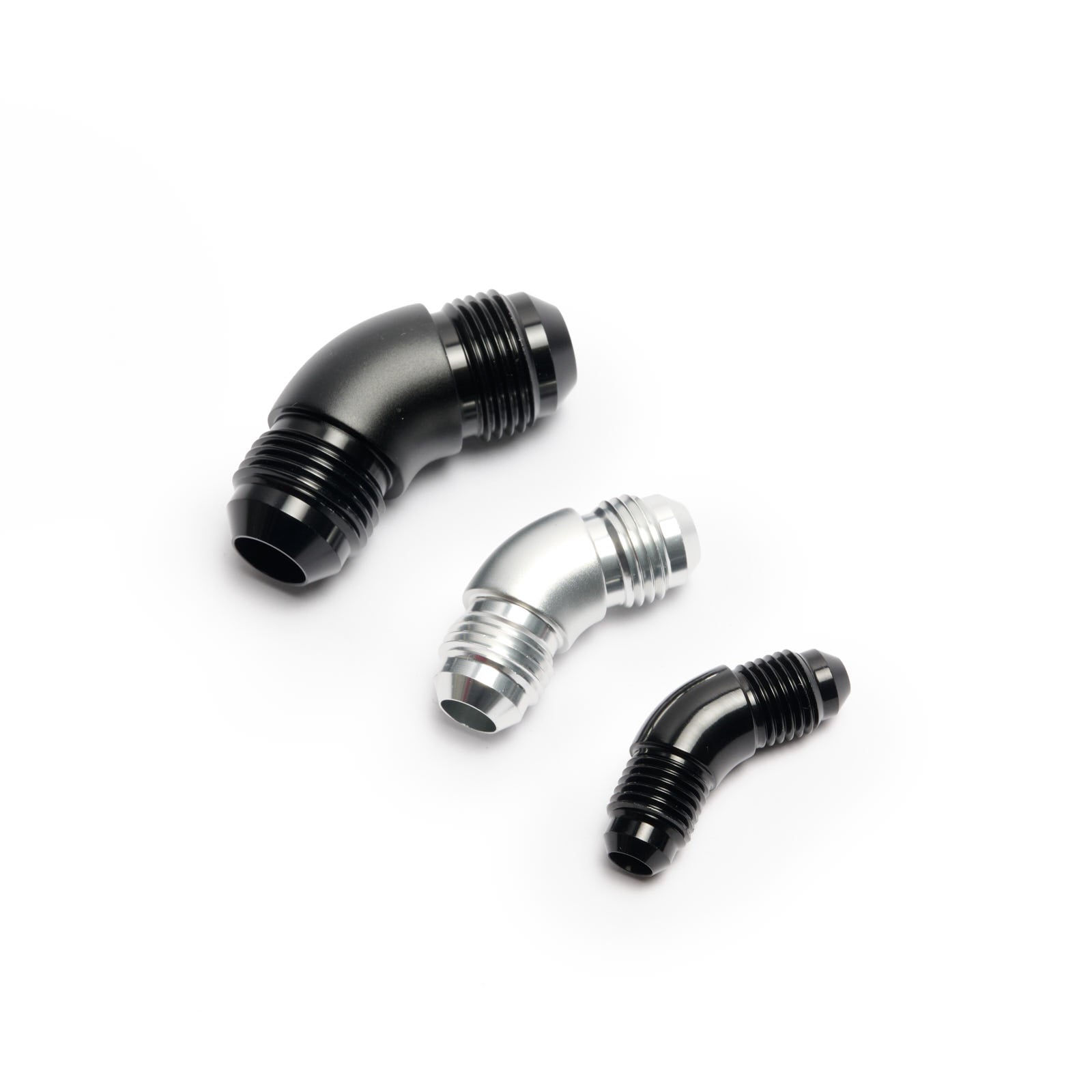 Union Adapter High Flow -AN Male to Male - 45°
